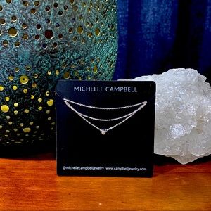 HP!🎉NWT Diamond & Sterling Silver Necklace